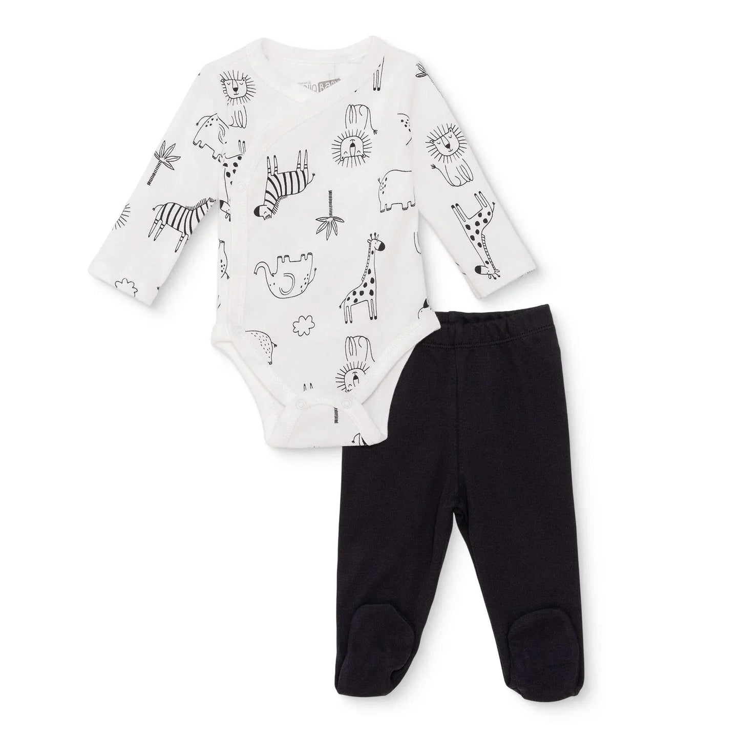 HelloBaby Newborn Body Footed Bottom - Ecru - mezetto ebebek ebebek