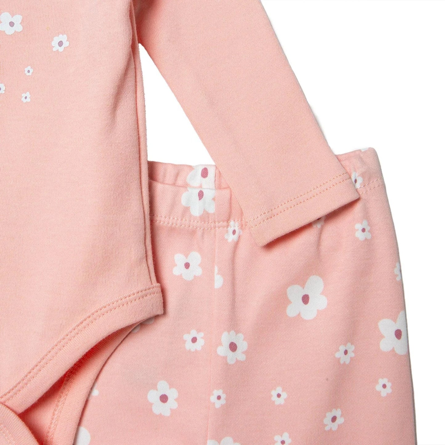 HelloBaby Newborn Body - Footed Bottom - Pink - mezetto ebebek ebebek