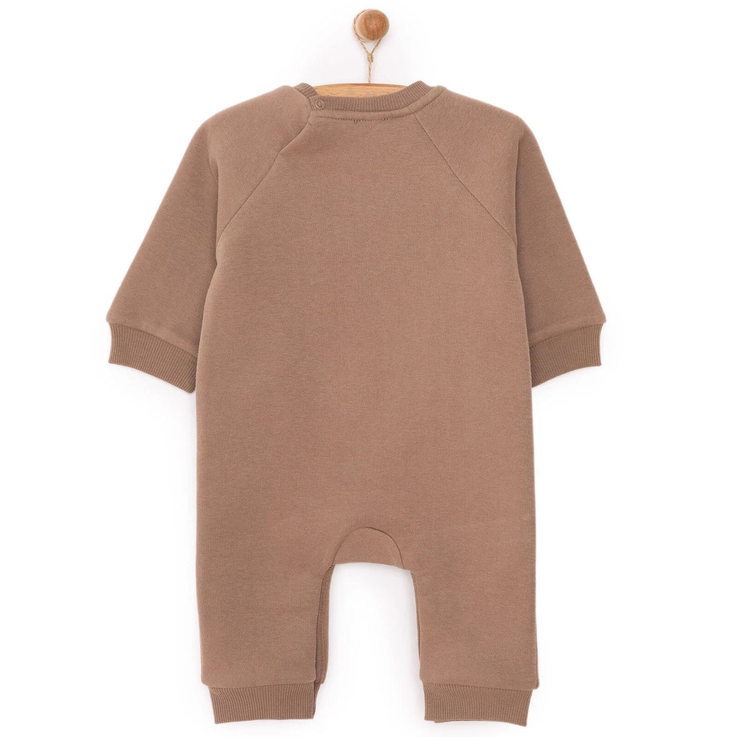 HelloBaby Newborn Boy Figure Jumpsuit - Brown - mezetto ebebek ebebek