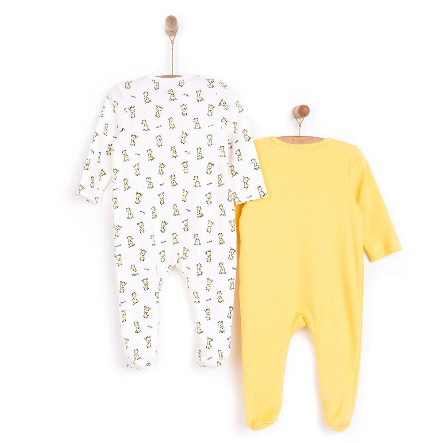 HelloBaby Newborn Boy Footed Jumpsuit - Yellow - mezetto ebebek ebebek