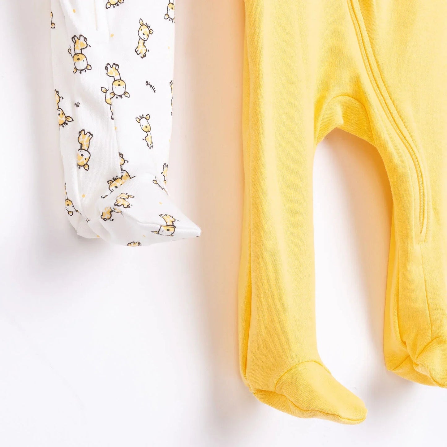 HelloBaby Newborn Boy Footed Jumpsuit - Yellow - mezetto ebebek ebebek
