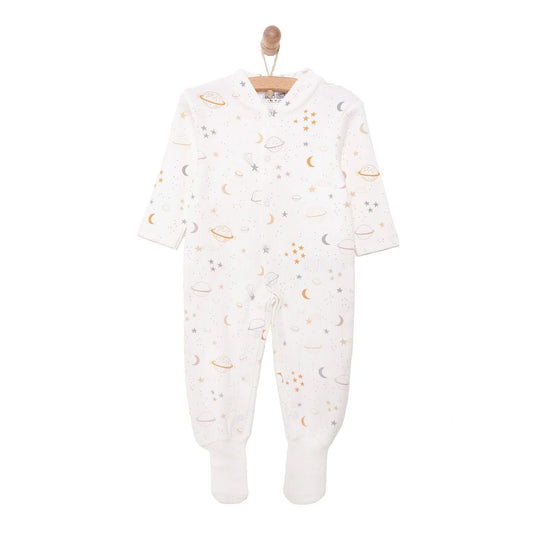 HelloBaby Newborn Boy Jumpsuit - Beige - mezetto ebebek ebebek