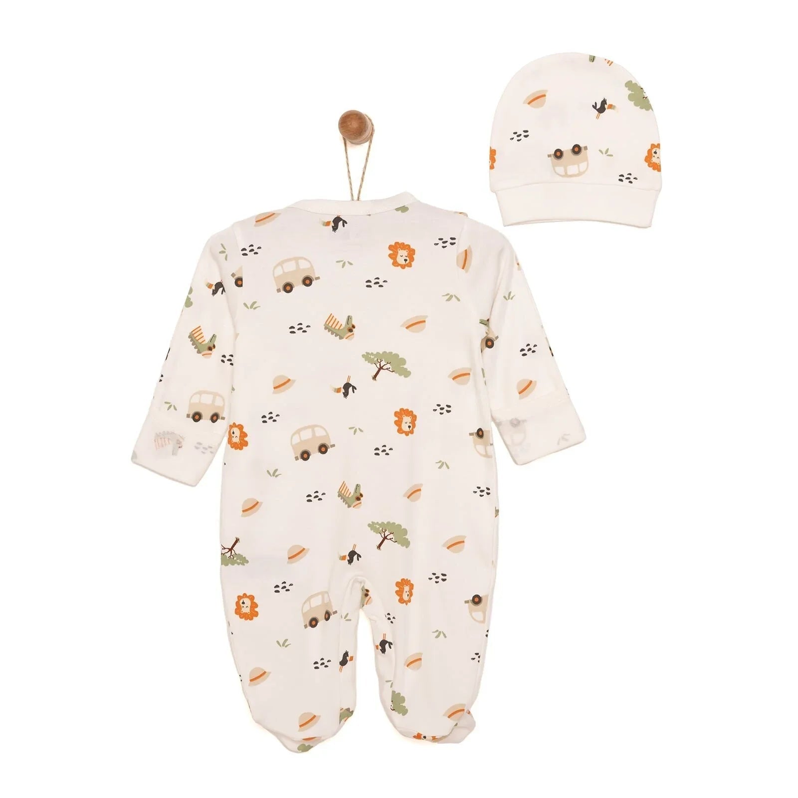 HelloBaby Newborn Boy Jumpsuit - Hat - mezetto ebebek ebebek