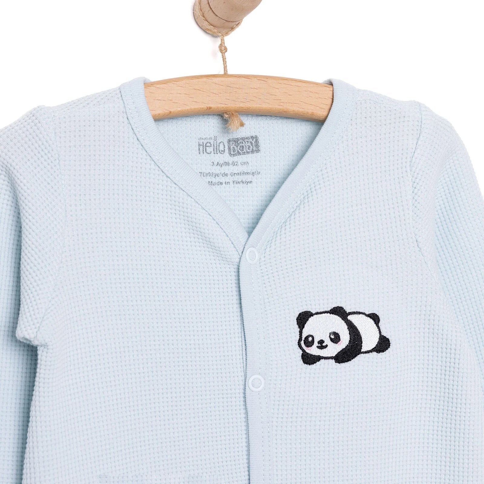 HelloBaby Newborn Boy Jumpsuit - Light Blue - mezetto ebebek ebebek