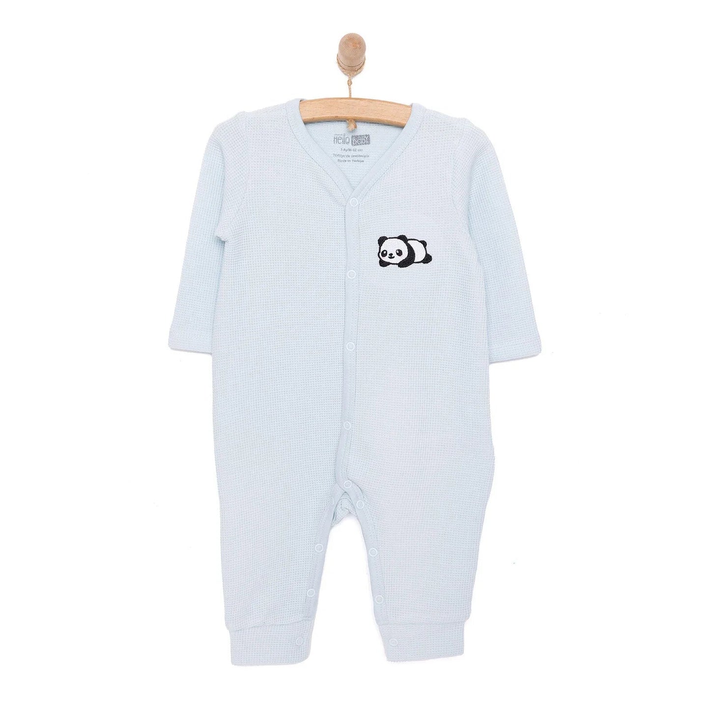 HelloBaby Newborn Boy Jumpsuit - Light Blue - mezetto ebebek ebebek