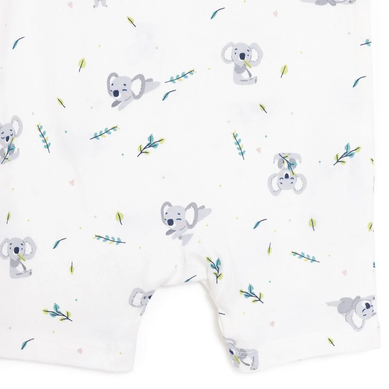 HelloBaby Newborn Boy Short Overalls - Ecru - mezetto ebebek ebebek