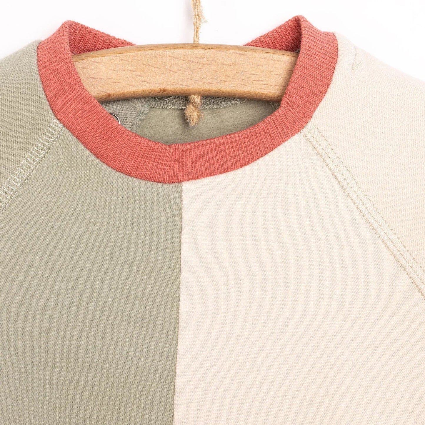 HelloBaby Newborn Colour Block Sweatshirt - Green - mezetto ebebek ebebek