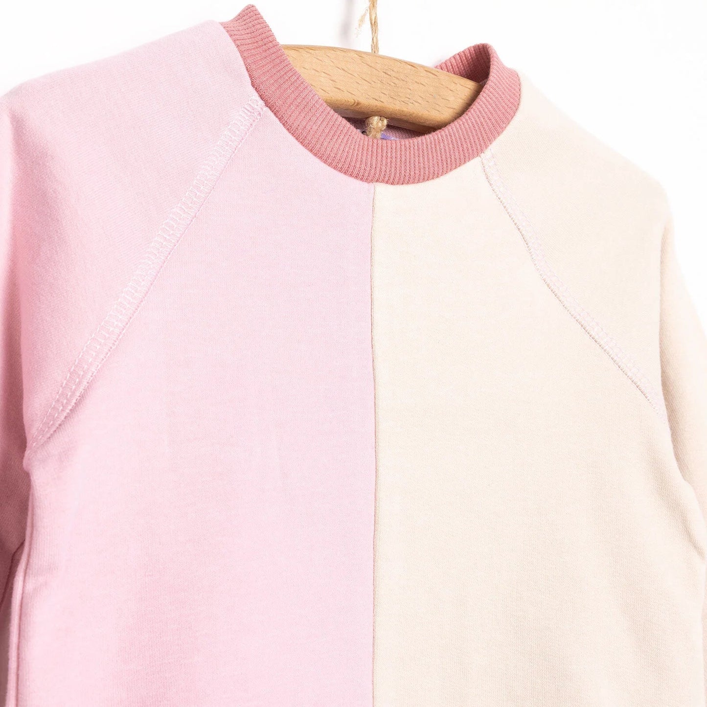 HelloBaby Newborn Colour Block Sweatshirt - Pink - mezetto ebebek ebebek