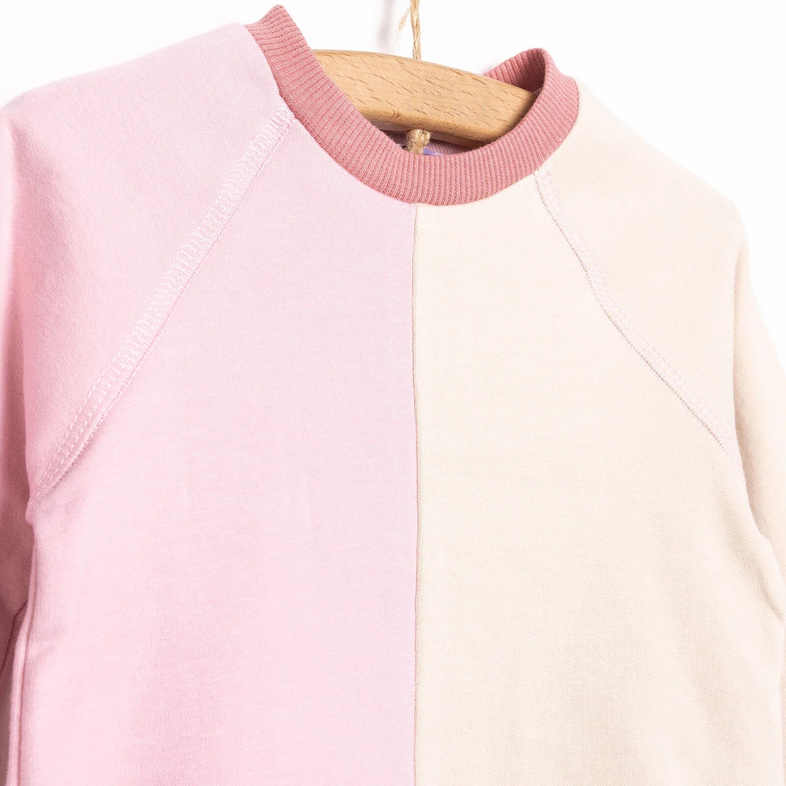 HelloBaby Newborn Colour Block Sweatshirt - Pink - mezetto ebebek ebebek