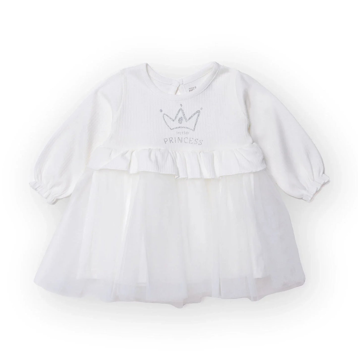 HelloBaby Newborn Dress - Ecru - mezetto ebebek ebebek