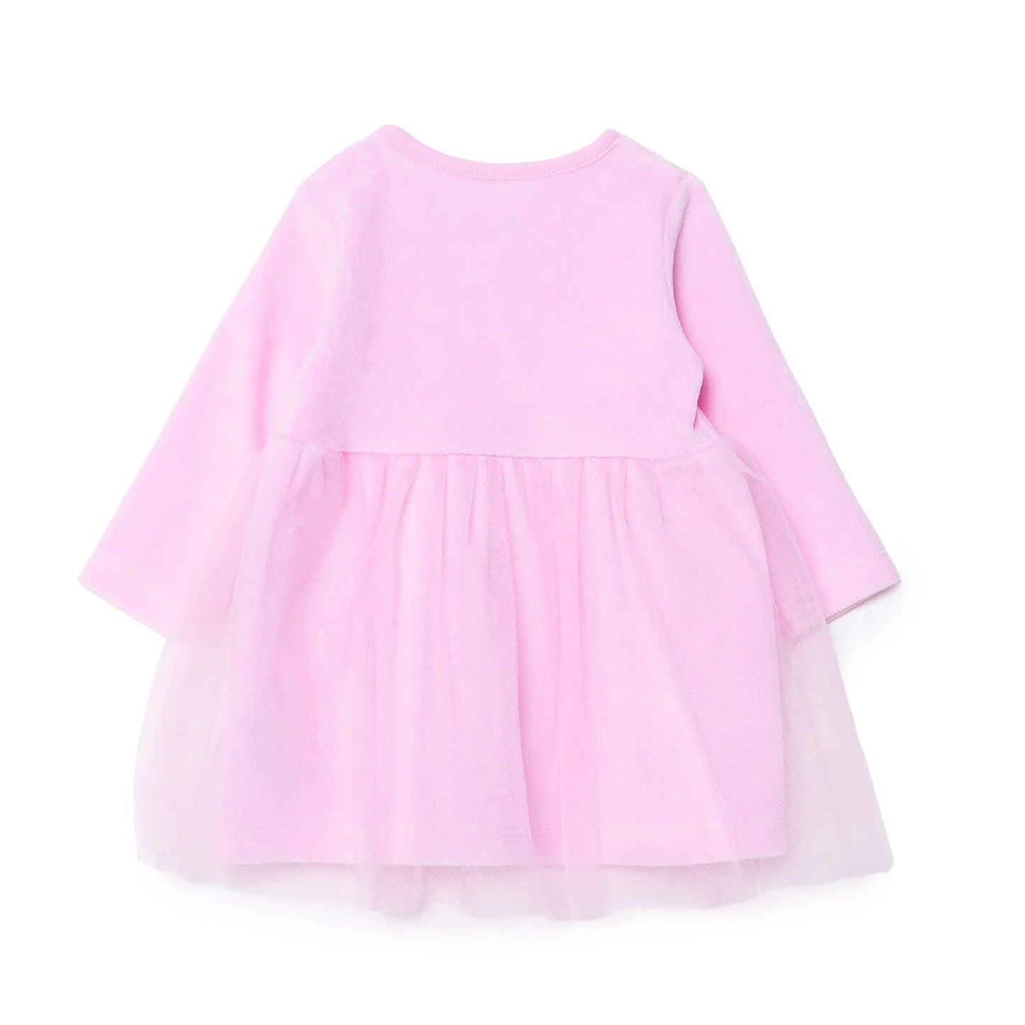 HelloBaby Newborn Dress - Pink - mezetto ebebek ebebek