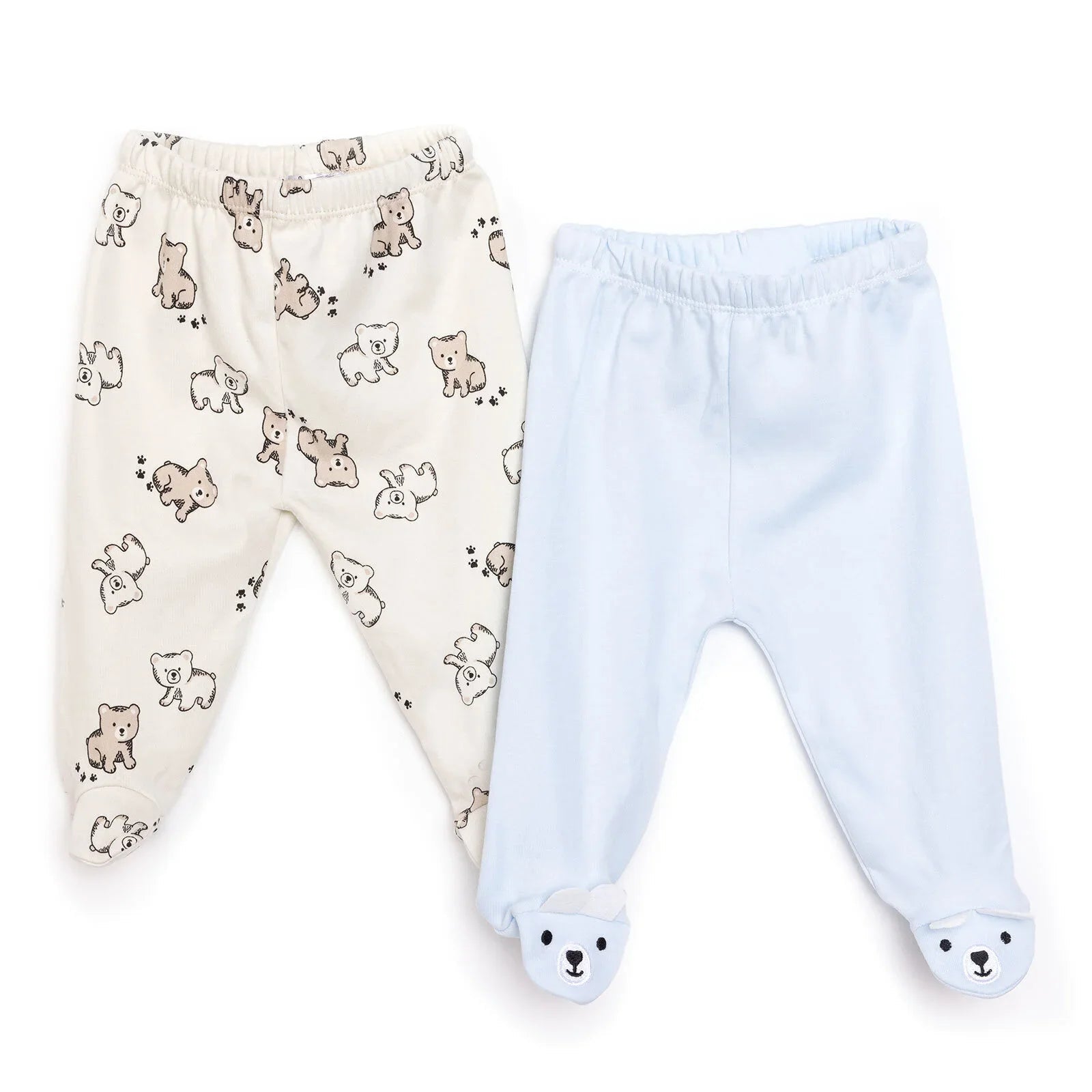 HelloBaby Newborn Footed Bottom - Blue - mezetto ebebek ebebek