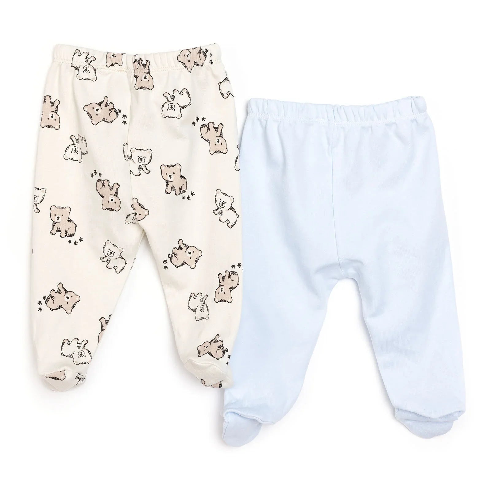 HelloBaby Newborn Footed Bottom - Blue - mezetto ebebek ebebek