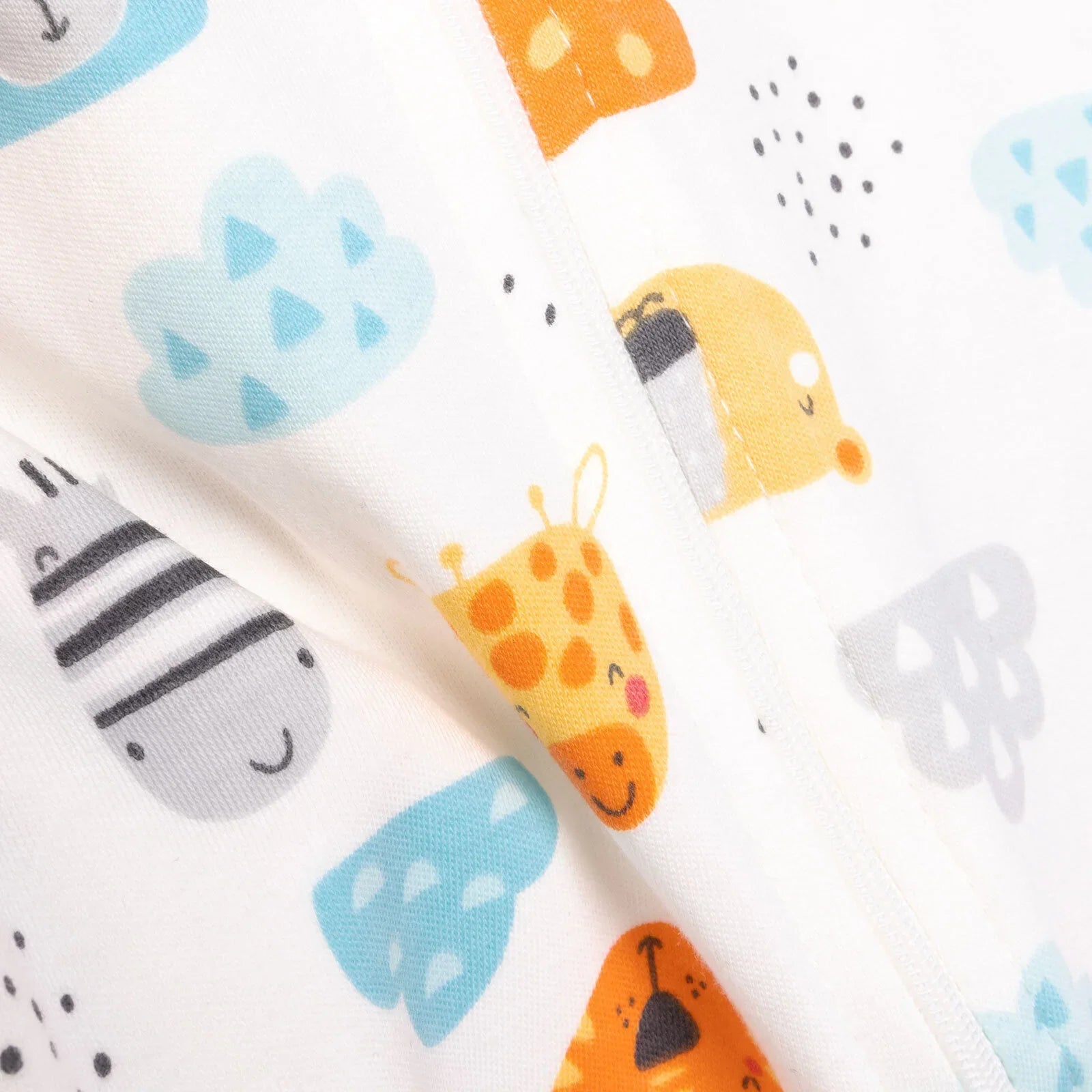 HelloBaby Newborn Footed Jumpsuit - Ecru - mezetto ebebek ebebek