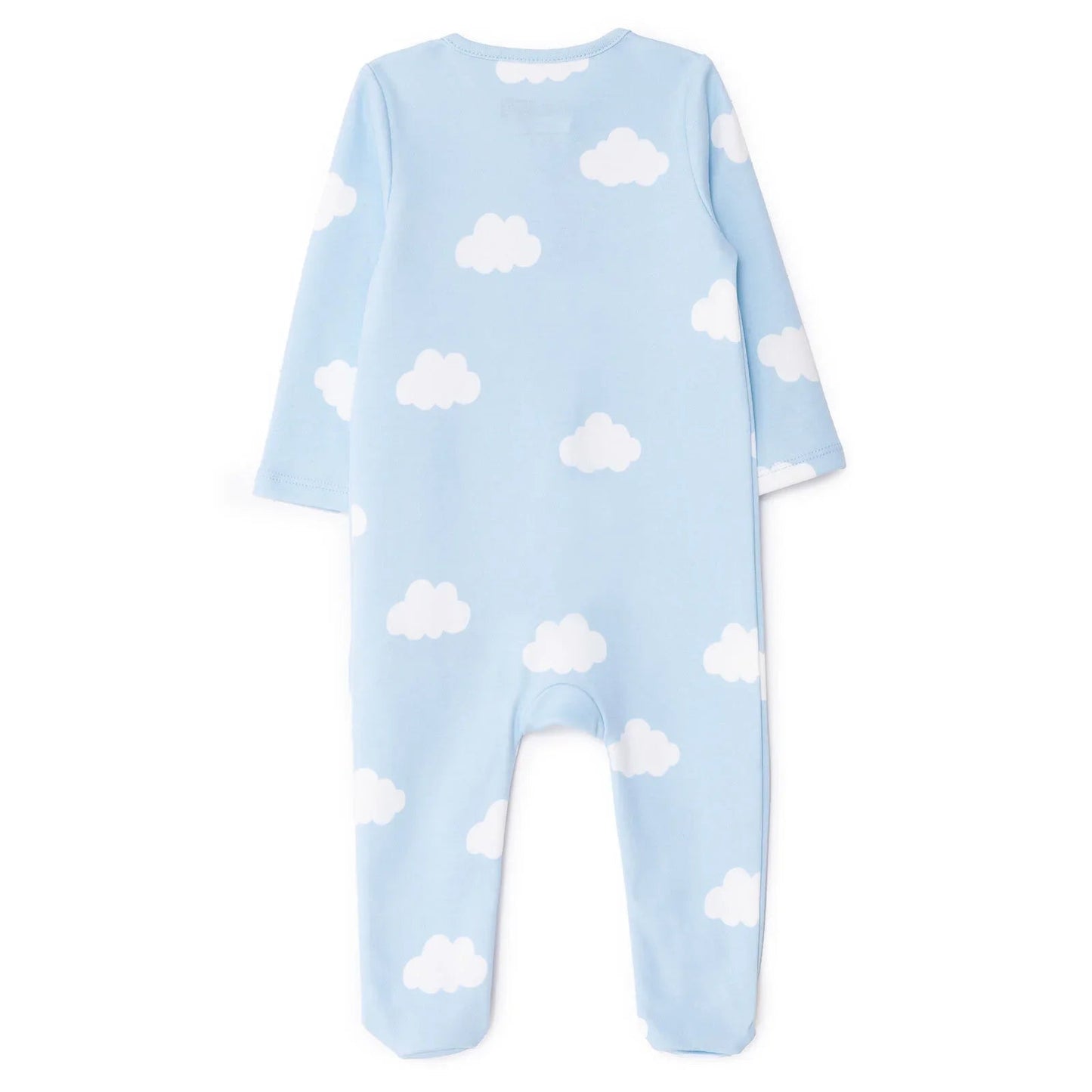 HelloBaby Newborn Footed Jumpsuit - Light Blue - mezetto ebebek ebebek