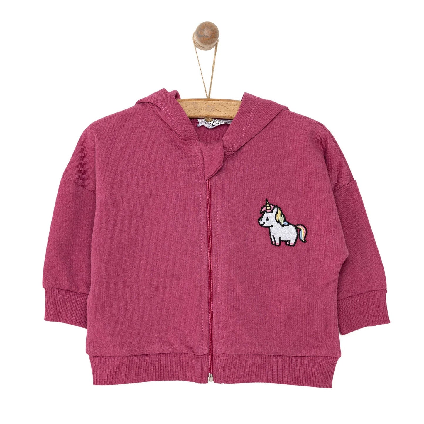 HelloBaby Newborn Girl Cardigan - Damson - mezetto ebebek ebebek