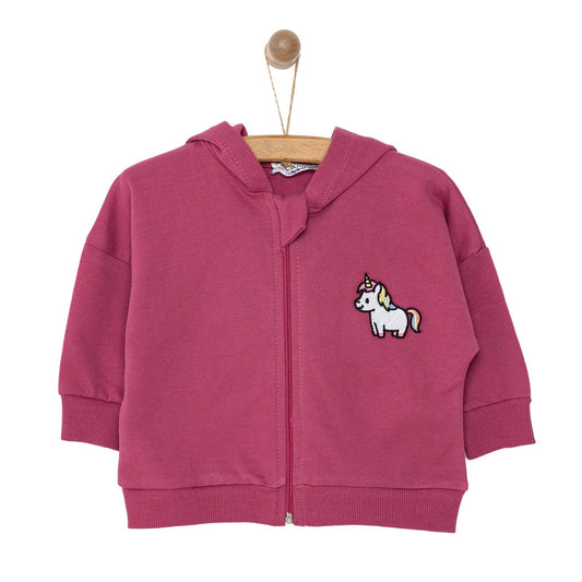 HelloBaby Newborn Girl Cardigan - Damson - mezetto ebebek ebebek