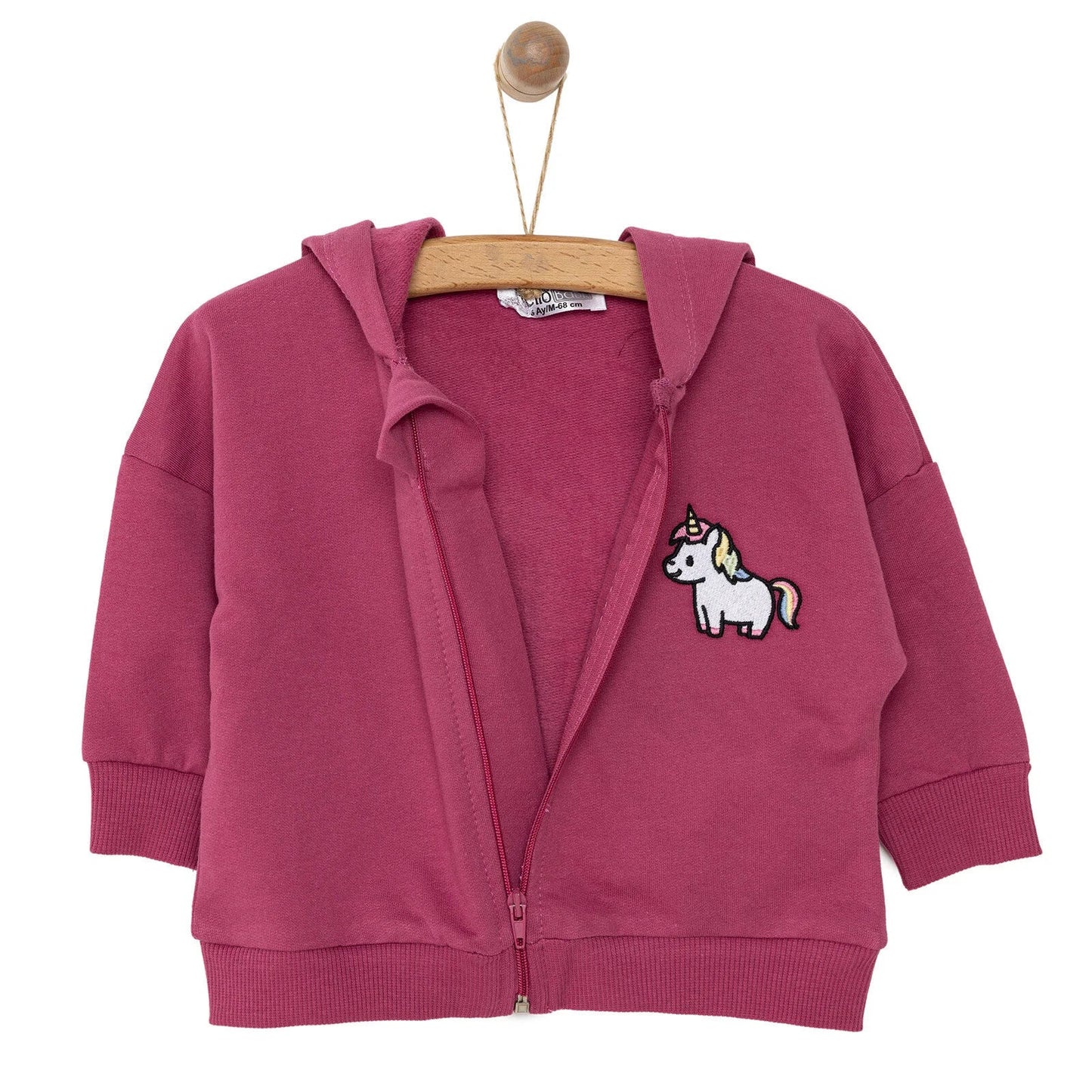 HelloBaby Newborn Girl Cardigan - Damson - mezetto ebebek ebebek
