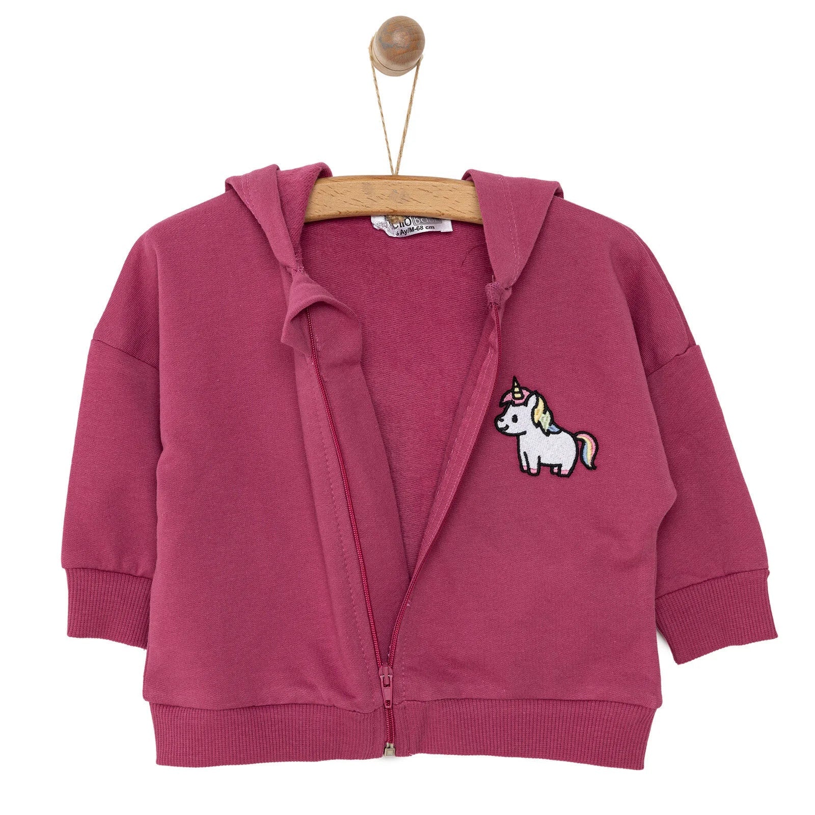 HelloBaby Newborn Girl Cardigan - Damson - mezetto ebebek ebebek