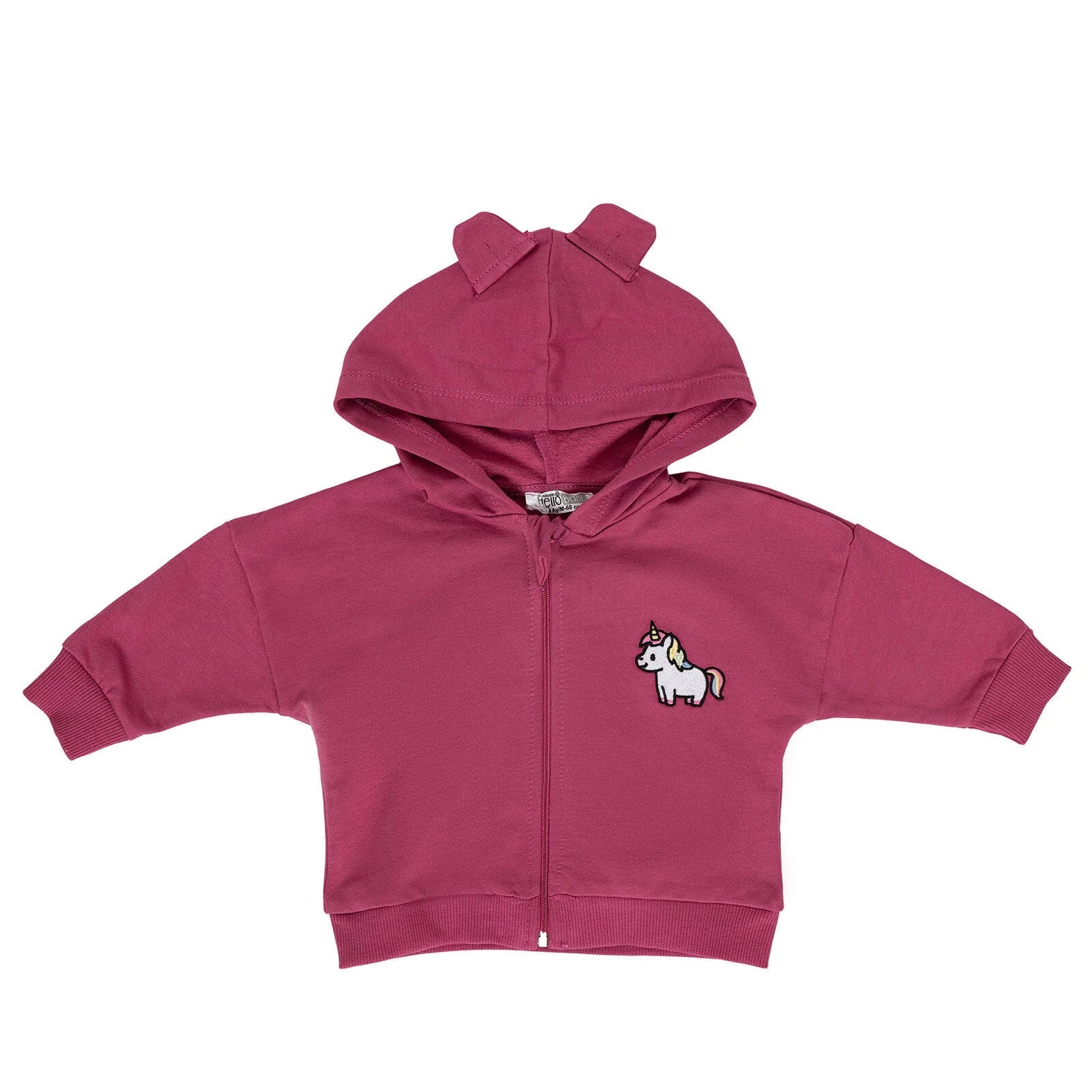HelloBaby Newborn Girl Cardigan - Damson - mezetto ebebek ebebek