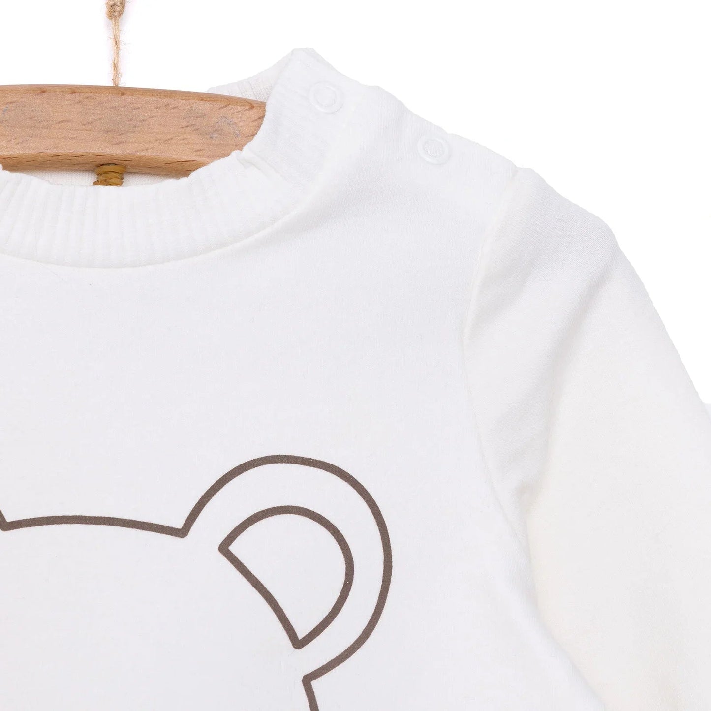 HelloBaby Newborn Girl Cat Printed Sweatshirt - mezetto ebebek ebebek