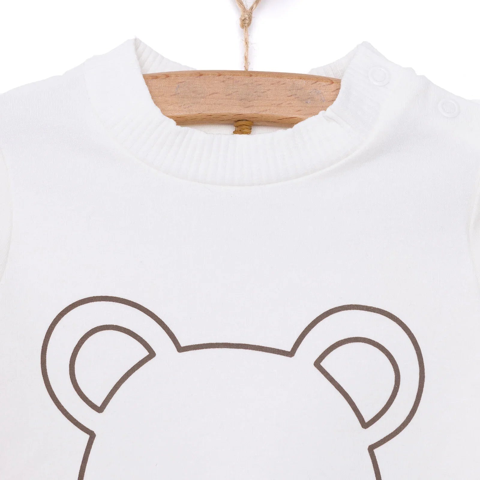 HelloBaby Newborn Girl Cat Printed Sweatshirt - mezetto ebebek ebebek