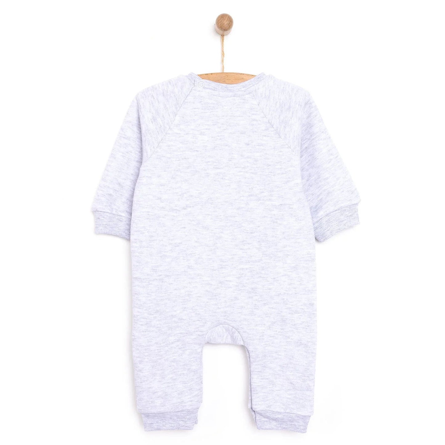 HelloBaby Newborn Girl Figure Jumpsuit - Snow Melange - mezetto ebebek ebebek