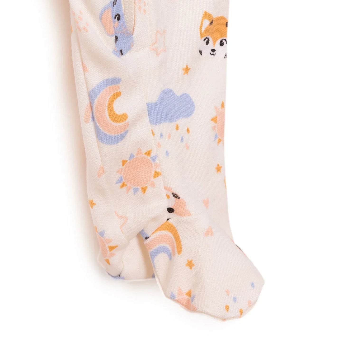 HelloBaby Newborn Girl Footed Jumpsuit - Beige - mezetto ebebek ebebek