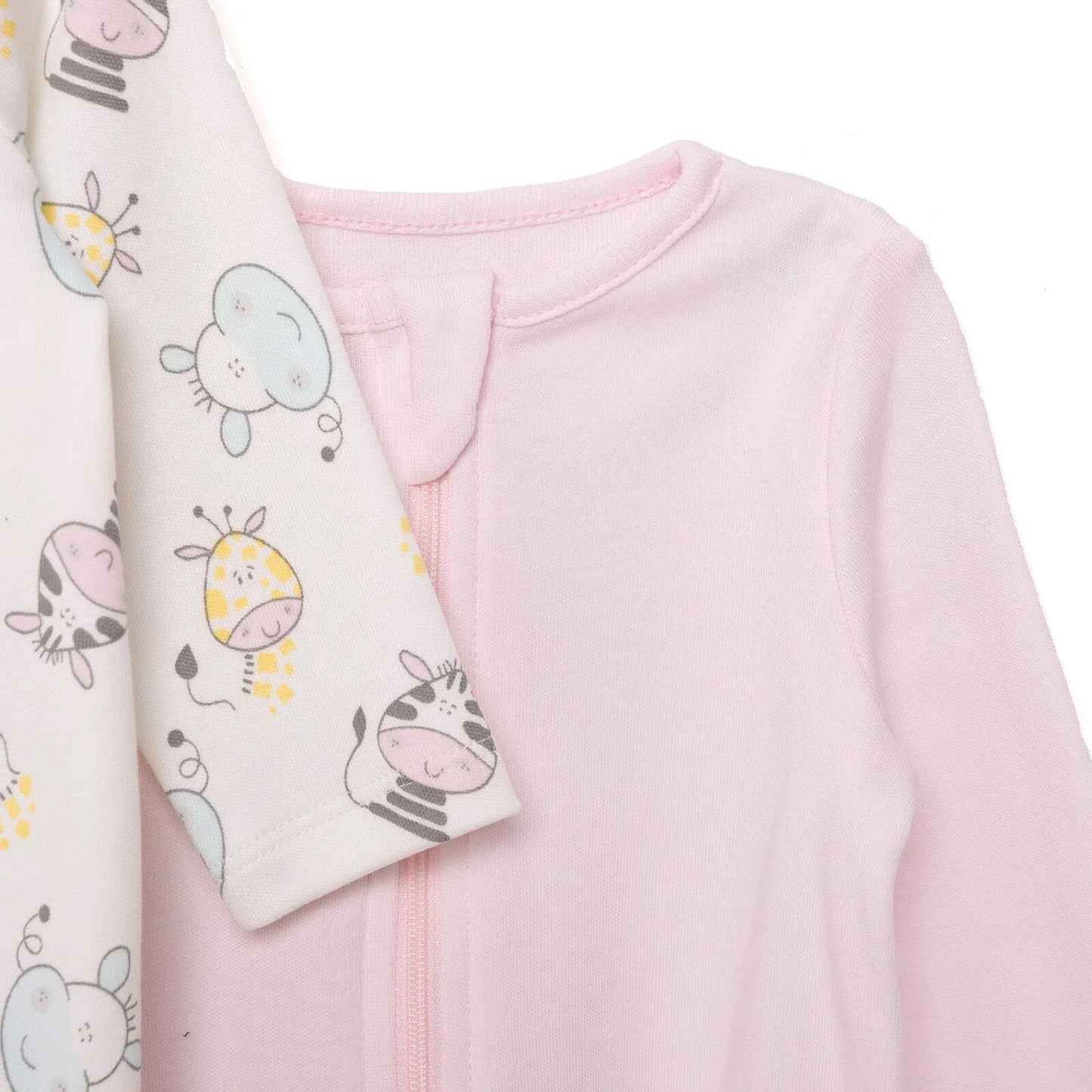 HelloBaby Newborn Girl Footed Jumpsuit - Ecru - mezetto ebebek ebebek