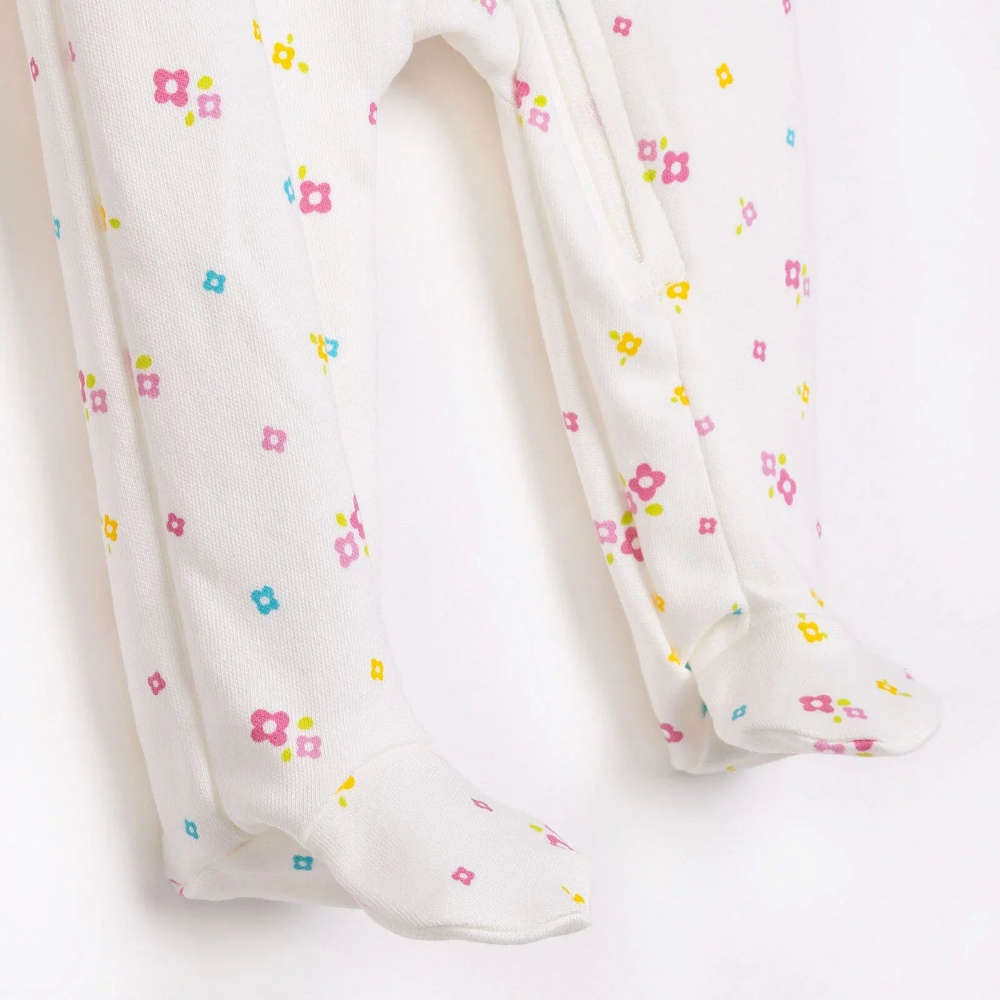 HelloBaby Newborn Girl Footed Jumpsuit - Ecru - mezetto ebebek ebebek
