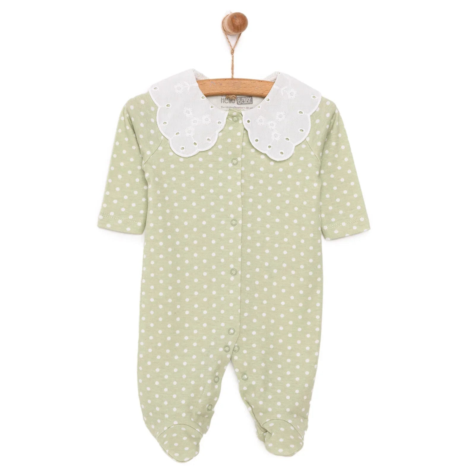HelloBaby Newborn Girl Footed Jumpsuit - Multicolour - mezetto ebebek ebebek