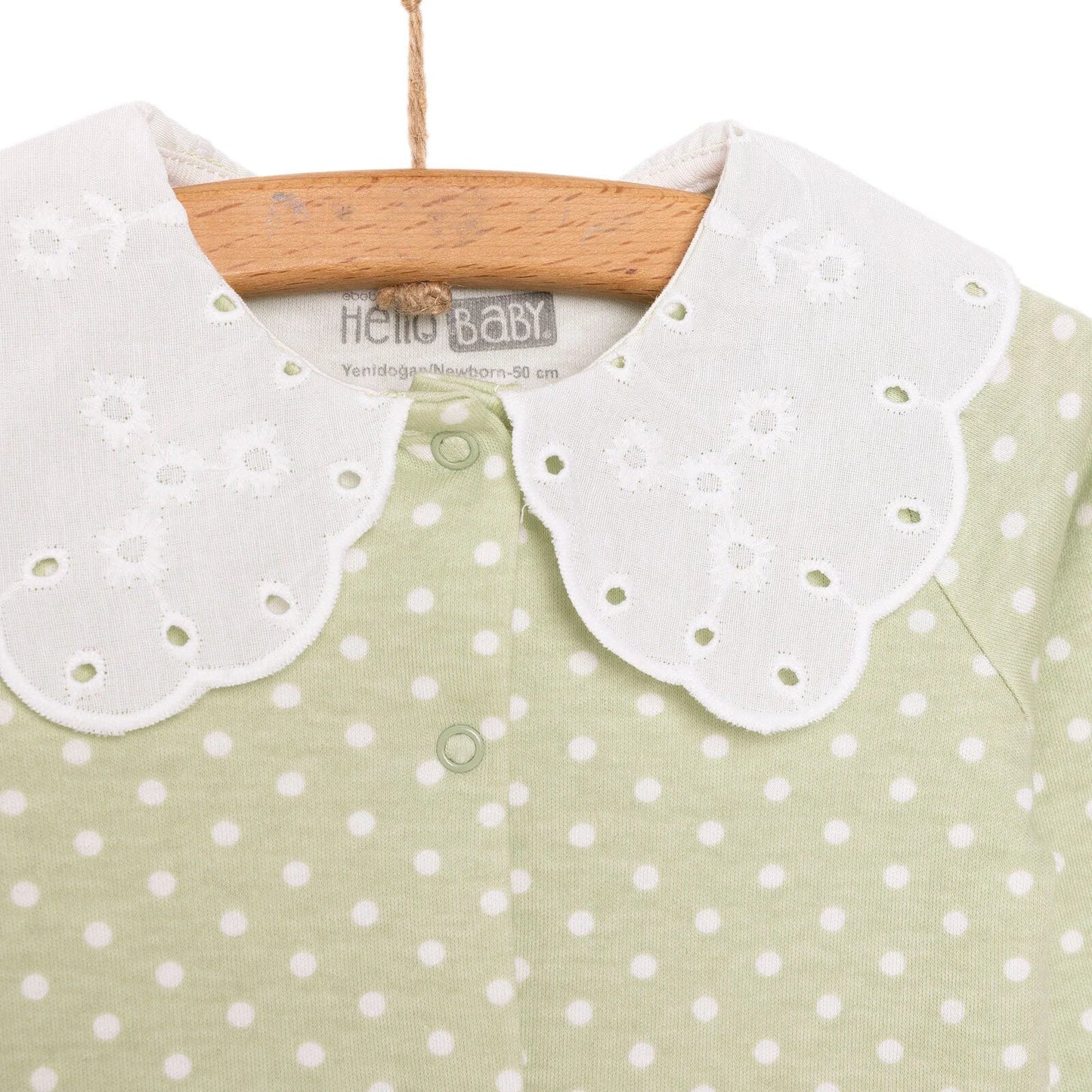 HelloBaby Newborn Girl Footed Jumpsuit - Multicolour - mezetto ebebek ebebek
