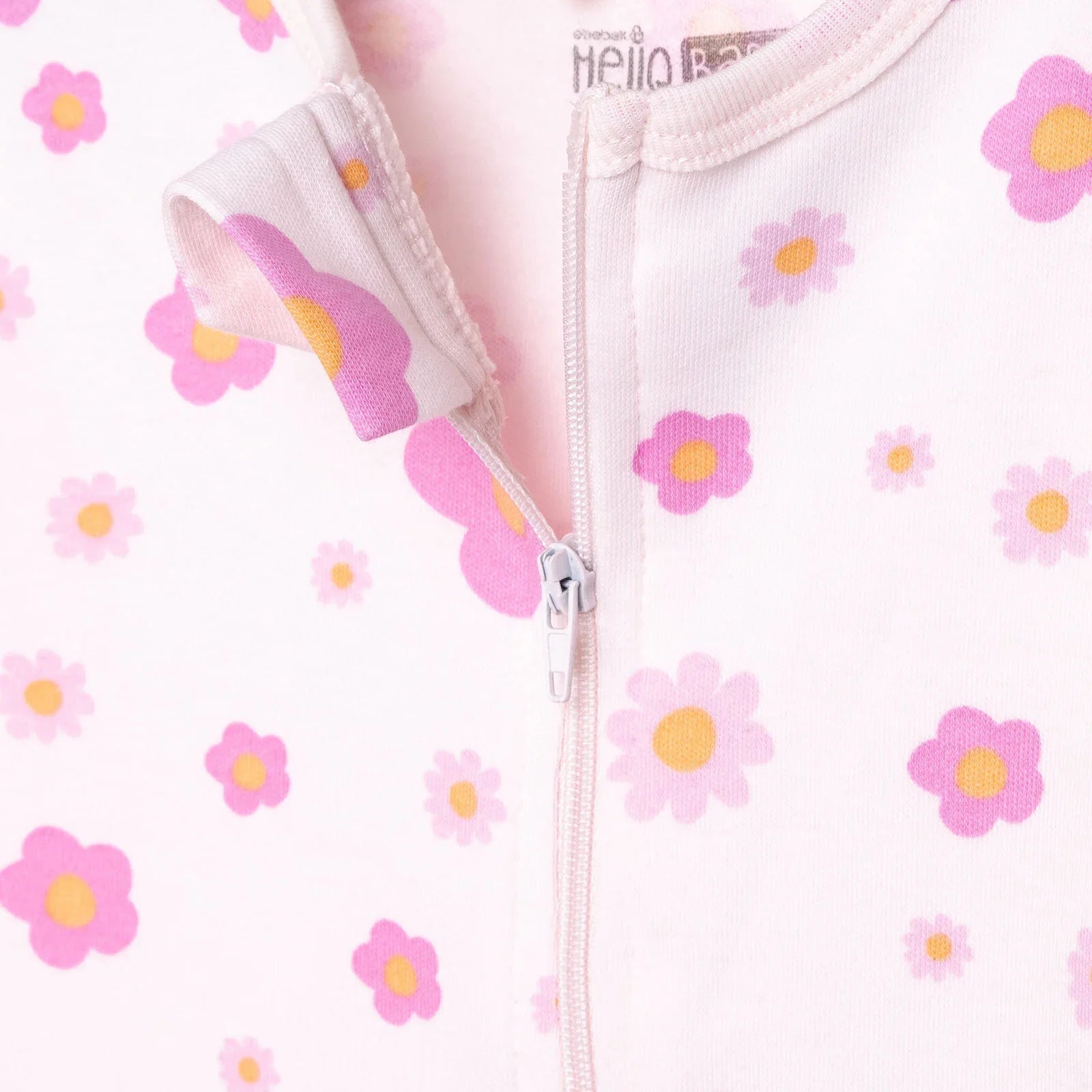 HelloBaby Newborn Girl Footed Jumpsuit - Pink - mezetto ebebek ebebek