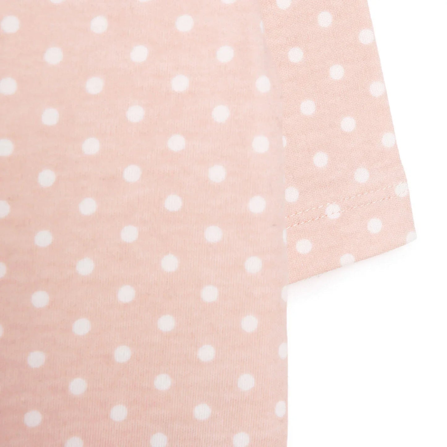 HelloBaby Newborn Girl Footed Jumpsuit - Salmon - mezetto ebebek ebebek