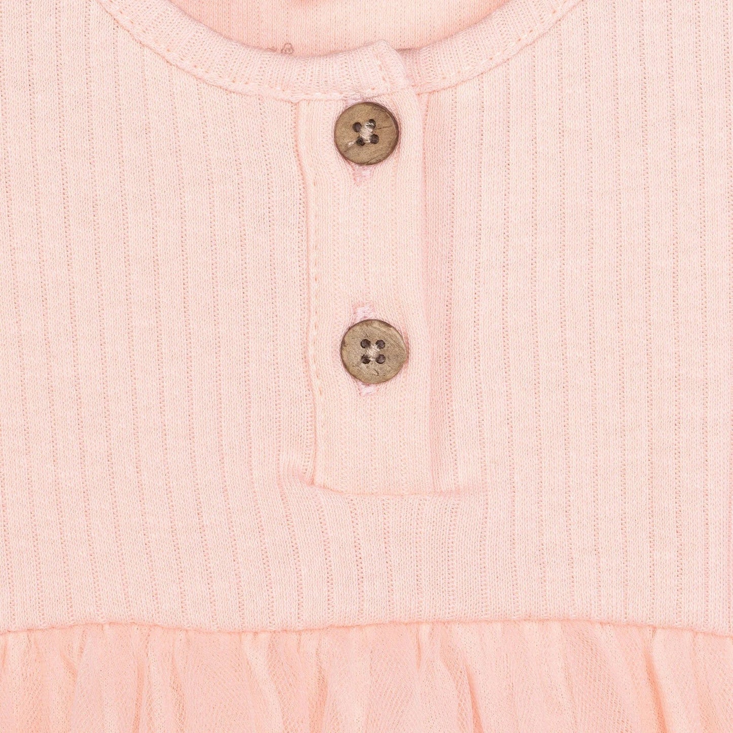 HelloBaby Newborn Girl Tulle Dress - Salmon - mezetto ebebek ebebek