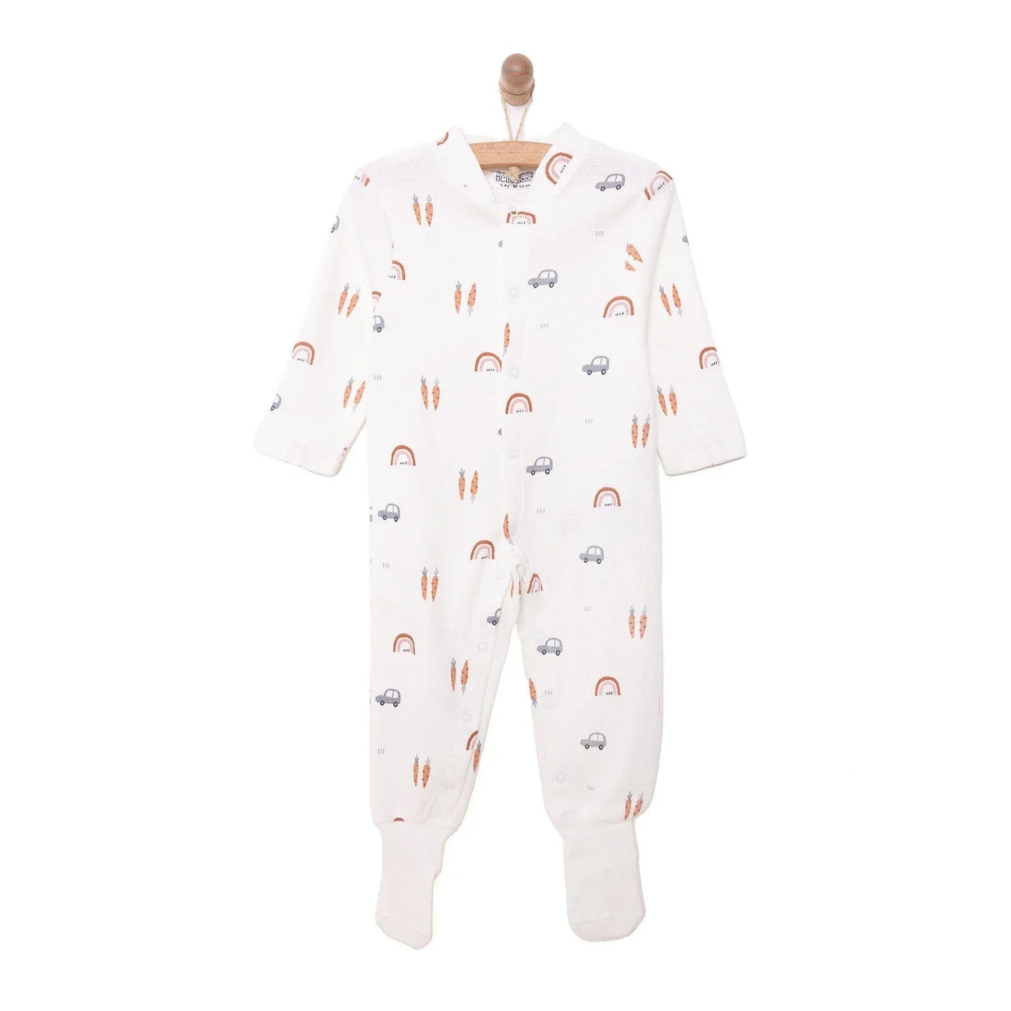 HelloBaby Newborn Jumpsuit - Beige - mezetto ebebek ebebek