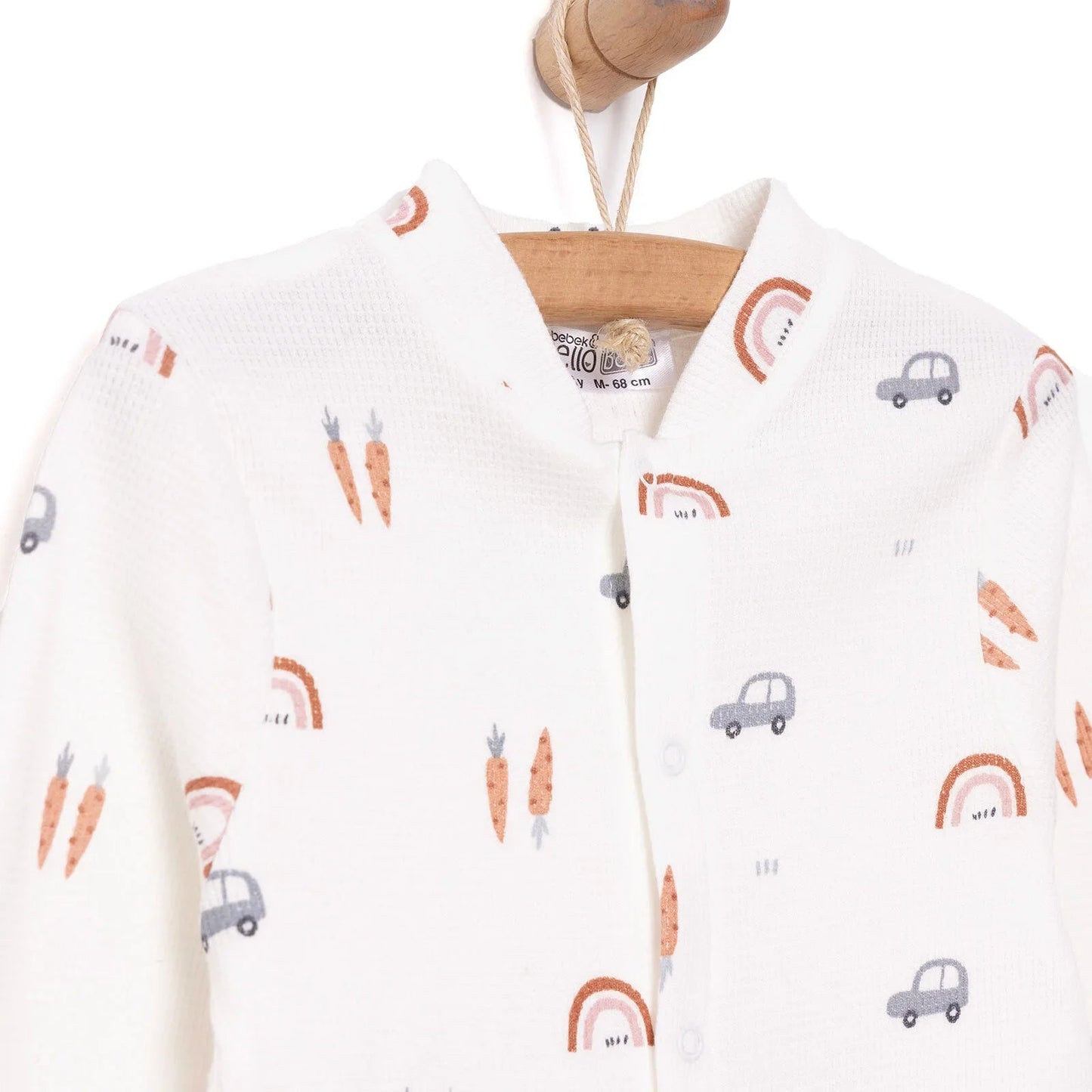 HelloBaby Newborn Jumpsuit - Beige - mezetto ebebek ebebek
