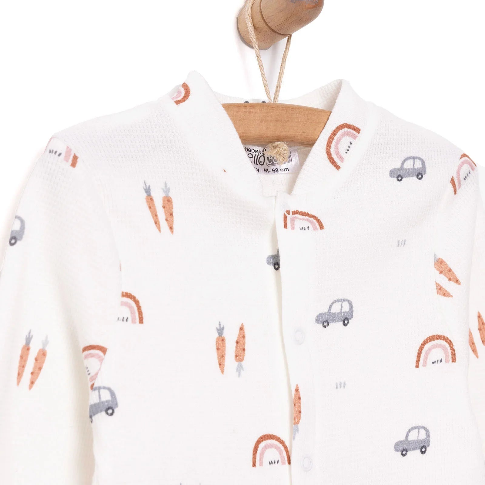 HelloBaby Newborn Jumpsuit - Beige - mezetto ebebek ebebek