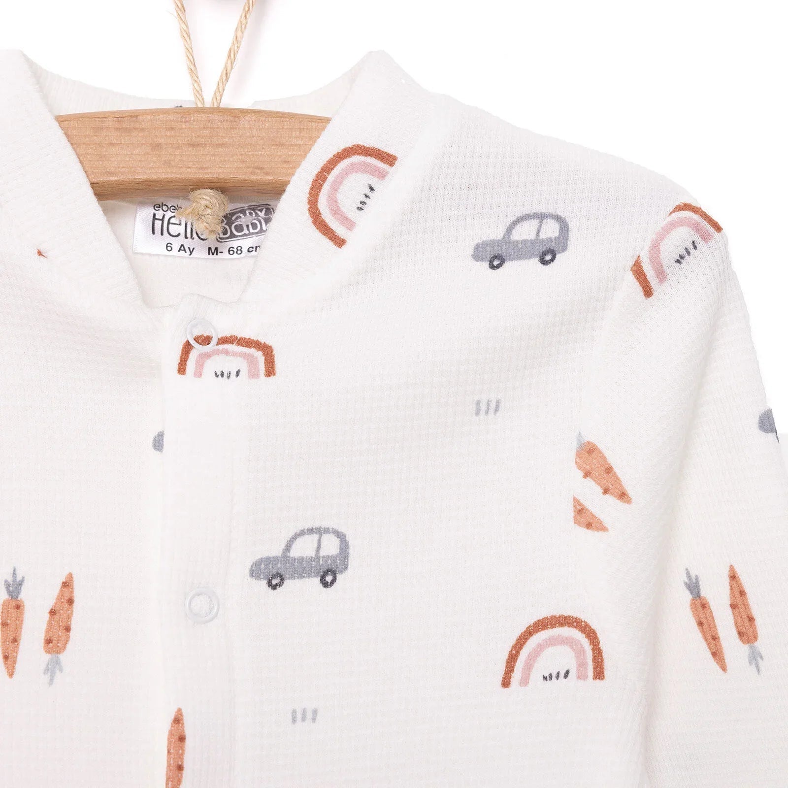HelloBaby Newborn Jumpsuit - Beige - mezetto ebebek ebebek