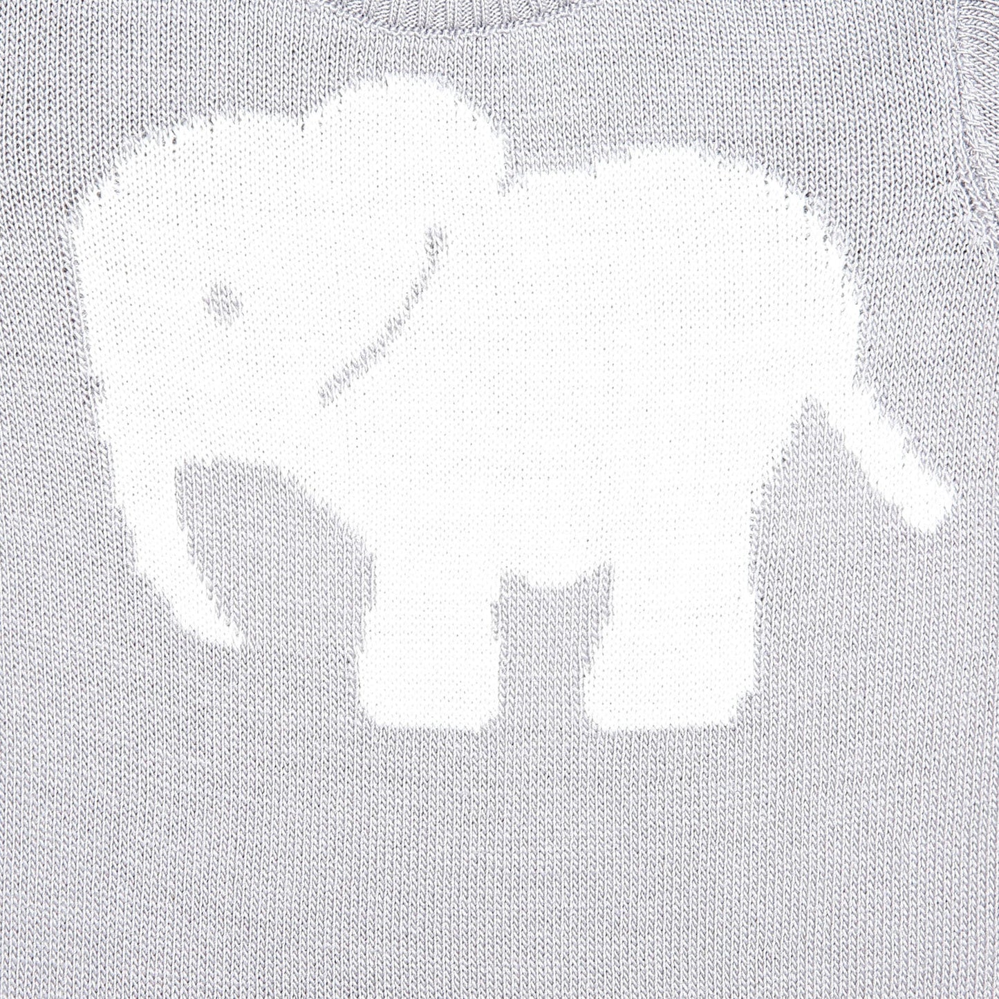 HelloBaby Newborn Knit Baby Elephant Jumpsuit - Grey - mezetto ebebek ebebek