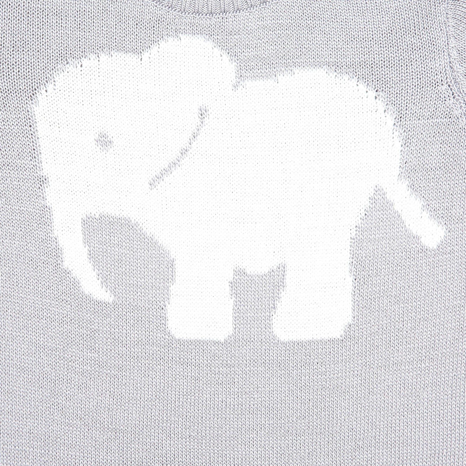 HelloBaby Newborn Knit Baby Elephant Jumpsuit - Grey - mezetto ebebek ebebek