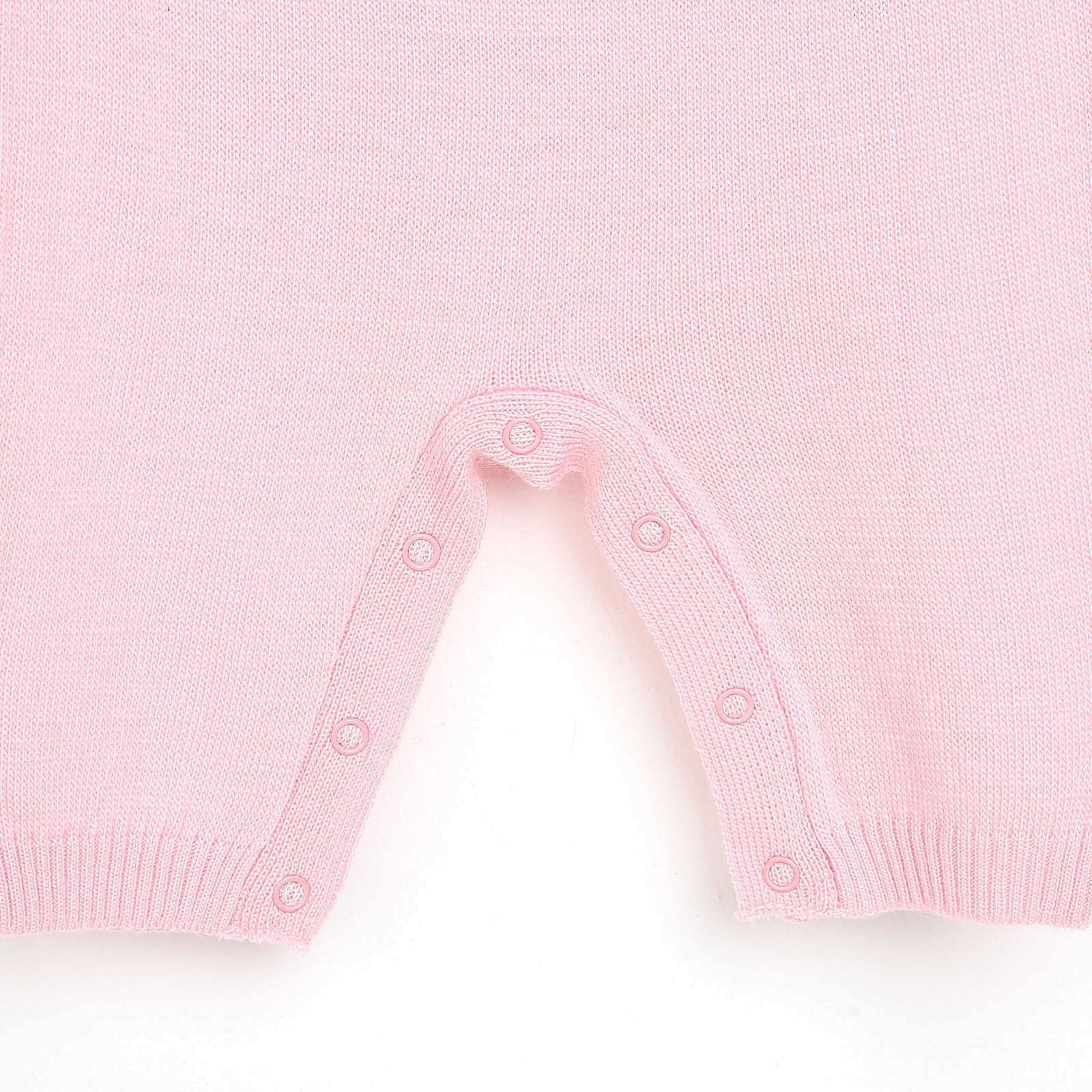 HelloBaby Newborn Knit Baby Elephant Jumpsuit - Light Pink - mezetto ebebek ebebek