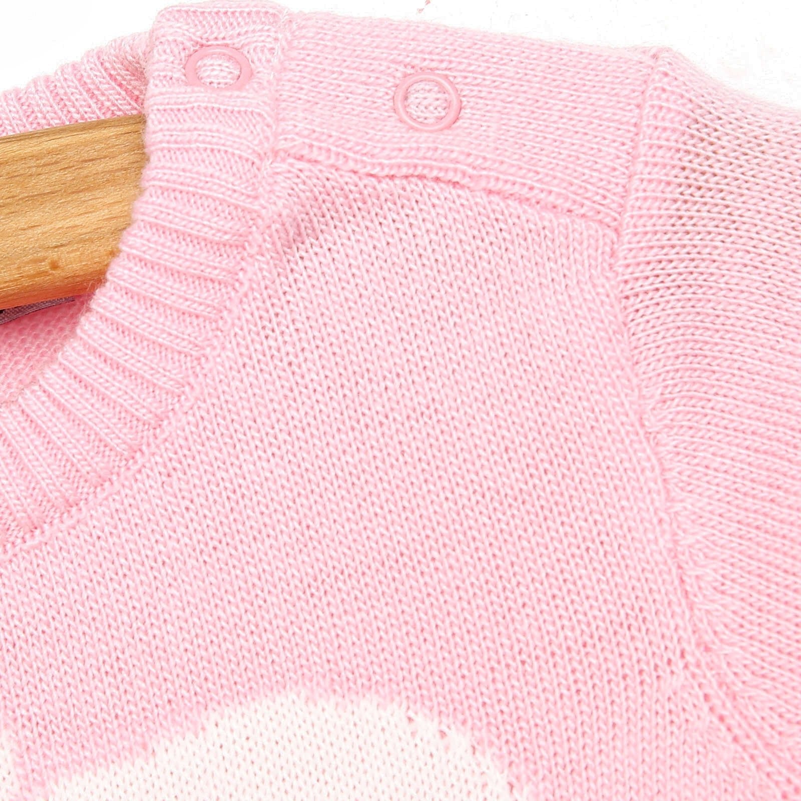 HelloBaby Newborn Knit Baby Elephant Jumpsuit - Light Pink - mezetto ebebek ebebek