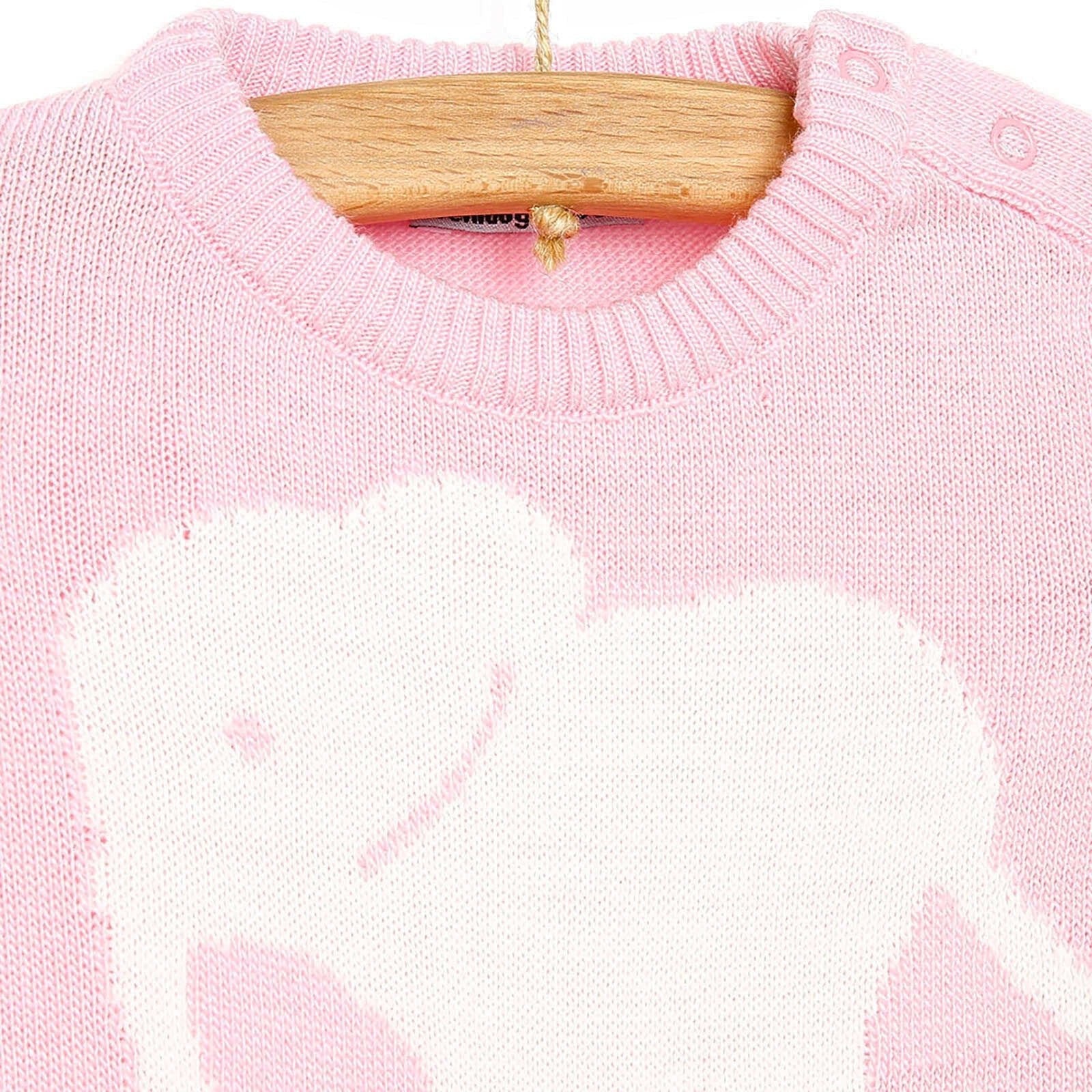 HelloBaby Newborn Knit Baby Elephant Jumpsuit - Light Pink - mezetto ebebek ebebek