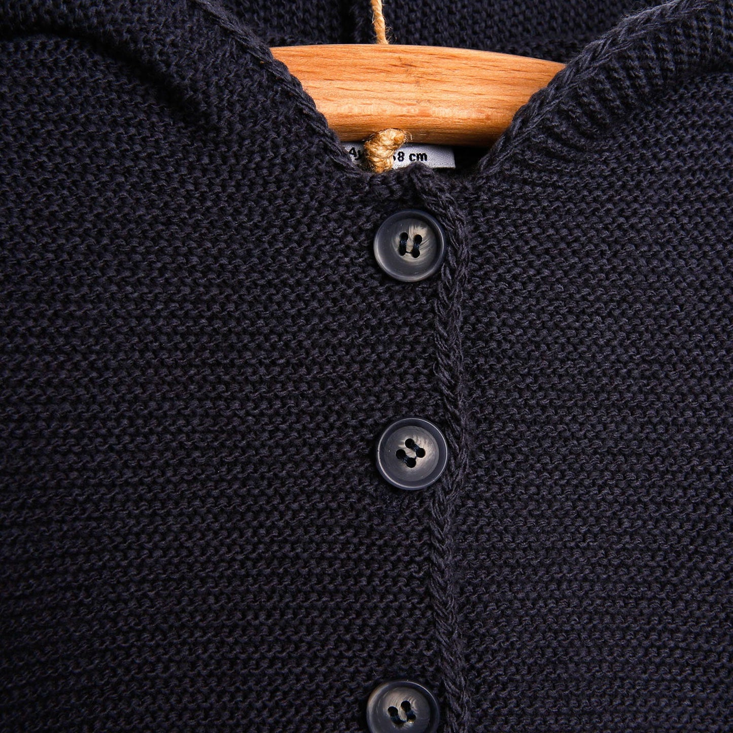 HelloBaby Newborn Knit Cardigan - Bottom - Charcoal - mezetto ebebek ebebek