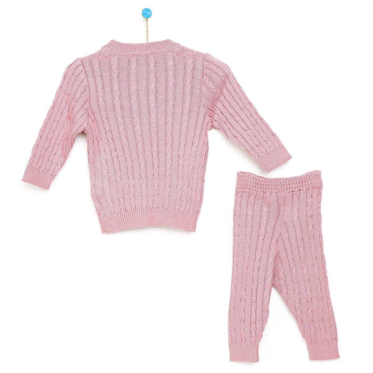 HelloBaby Newborn Knit Cardigan - Light Rose - mezetto ebebek ebebek