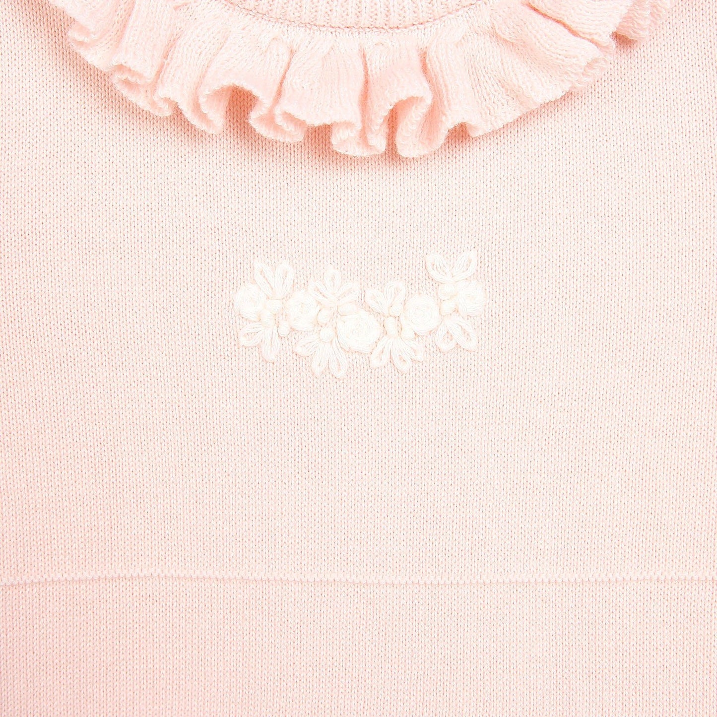 HelloBaby Newborn Knit Ruffled Jumpsuit - Salmon - mezetto ebebek ebebek