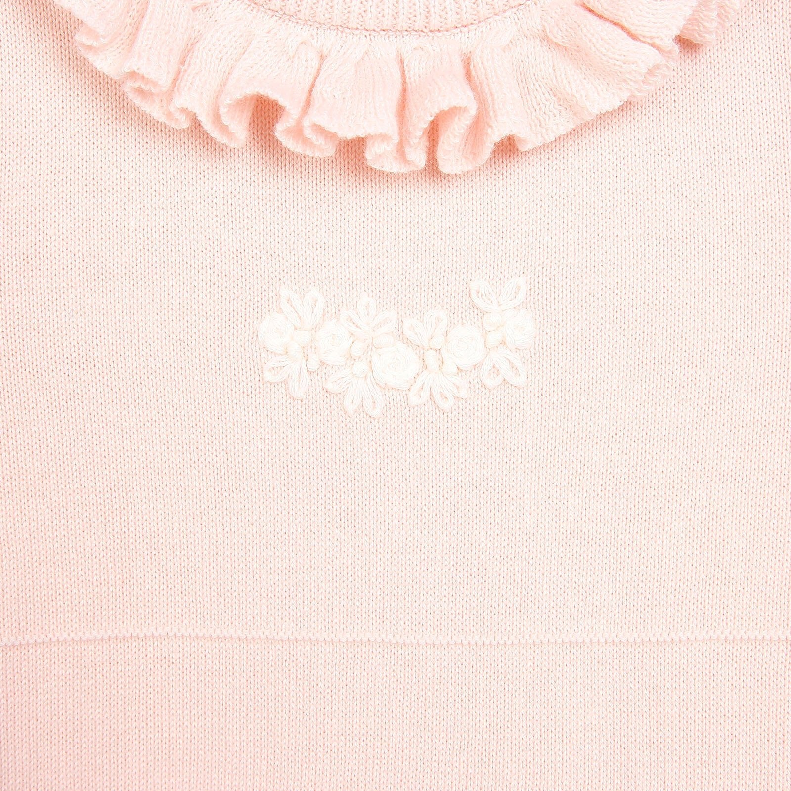 HelloBaby Newborn Knit Ruffled Jumpsuit - Salmon - mezetto ebebek ebebek