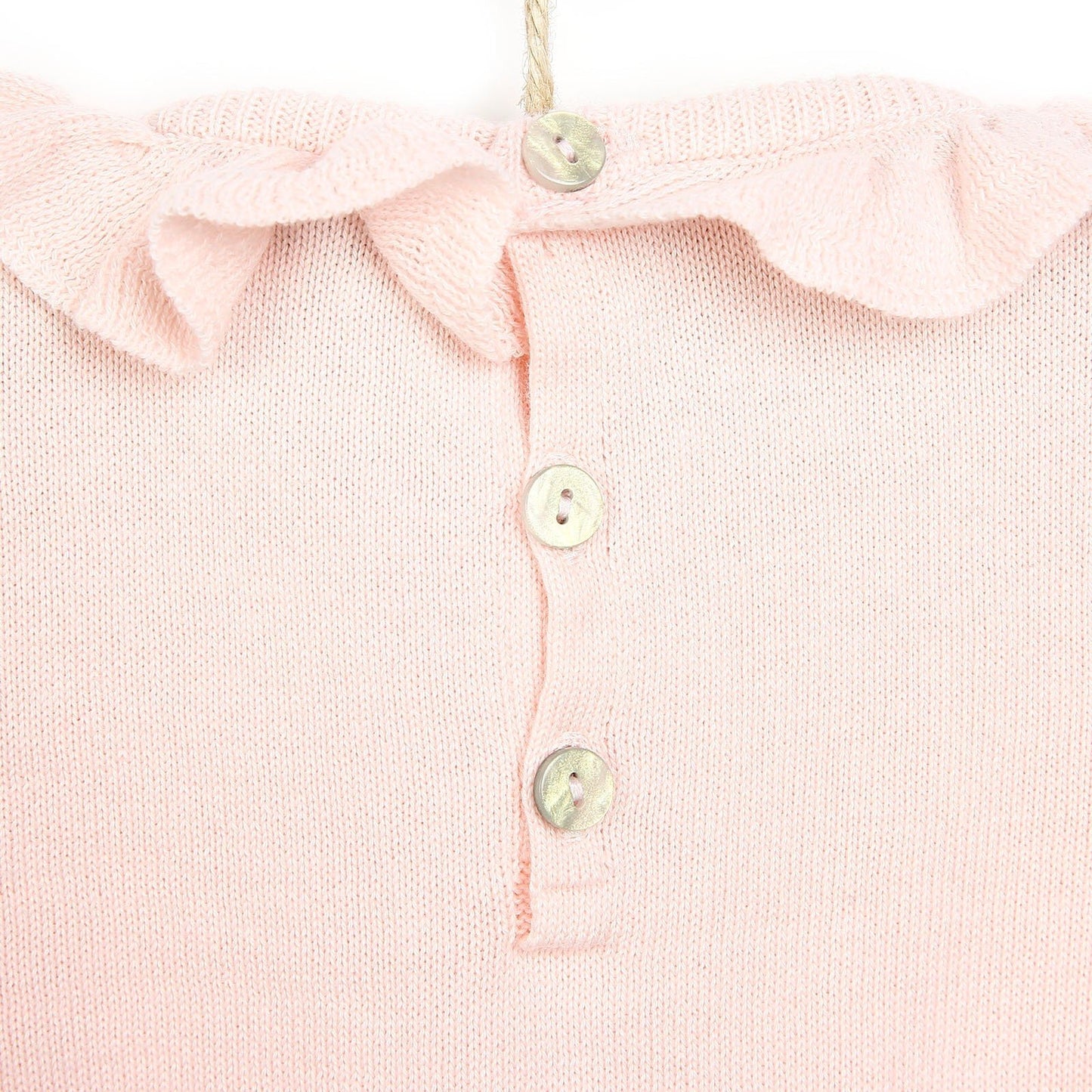 HelloBaby Newborn Knit Ruffled Jumpsuit - Salmon - mezetto ebebek ebebek
