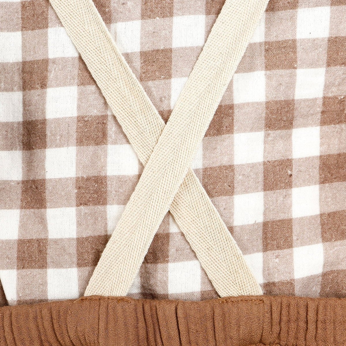 HelloBaby Newborn Muslin Overalls - Sweatshirt - Brown - mezetto ebebek ebebek